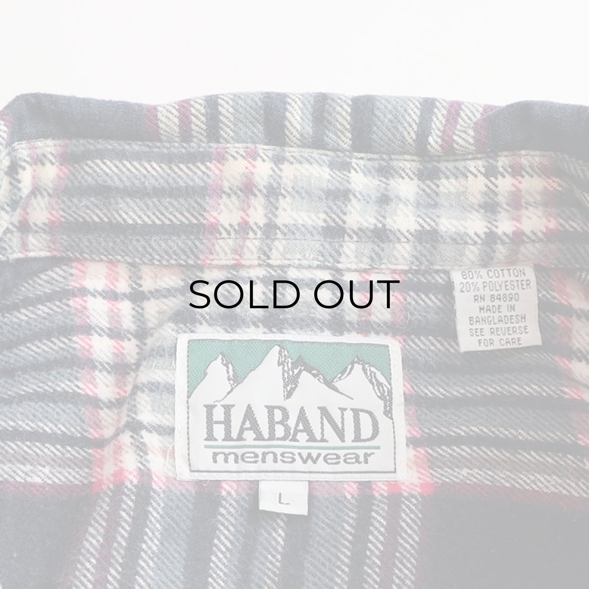 画像6: 〜90's HABAND PRINT CHECK FLANNEL SHIRT (6)
