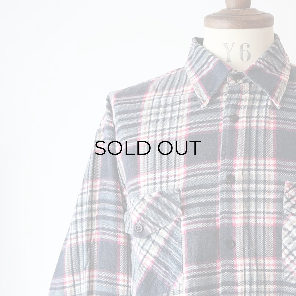 画像10: 〜90's HABAND PRINT CHECK FLANNEL SHIRT (10)