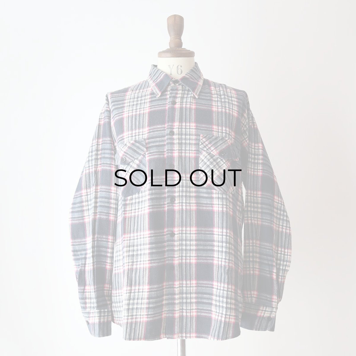 画像11: 〜90's HABAND PRINT CHECK FLANNEL SHIRT (11)