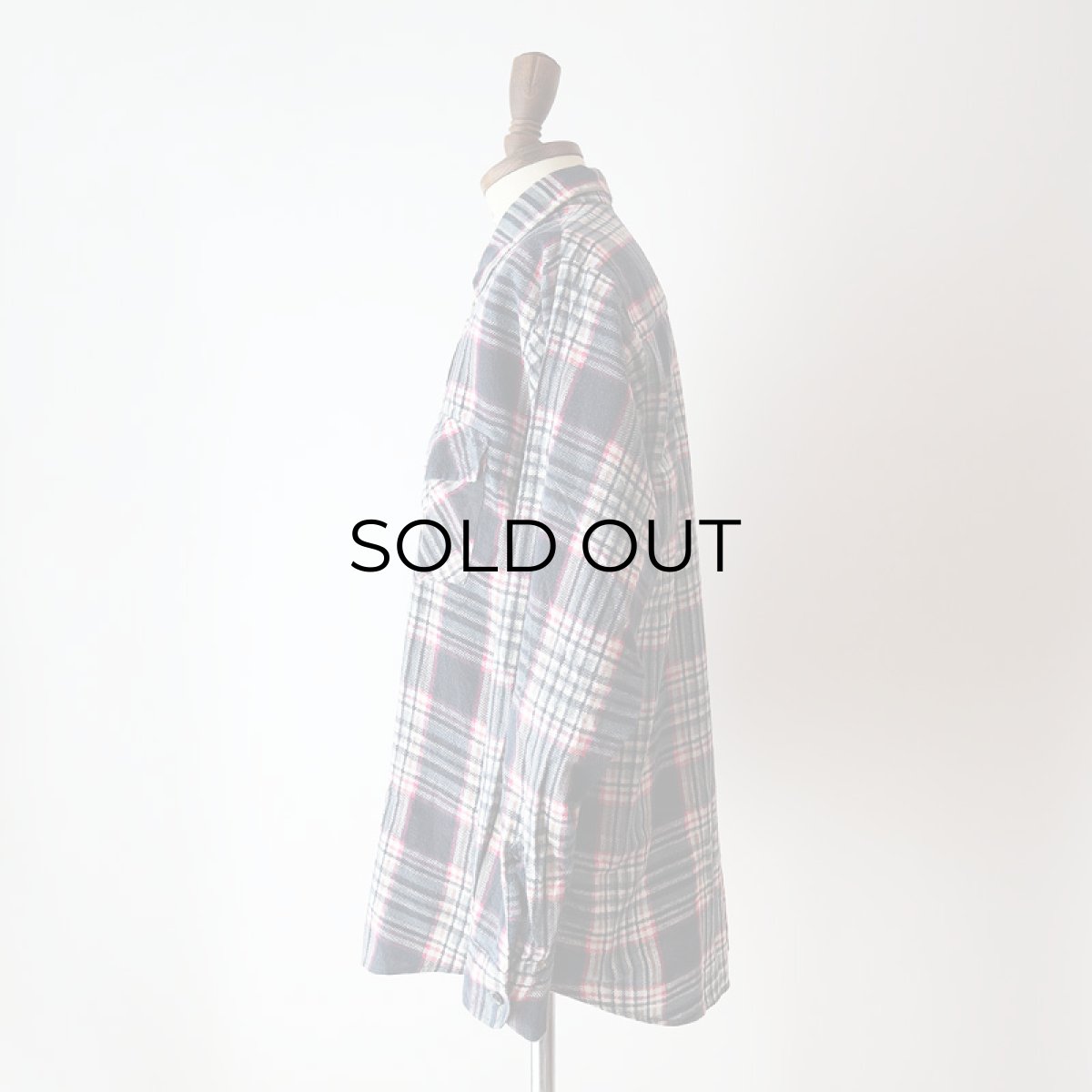 画像12: 〜90's HABAND PRINT CHECK FLANNEL SHIRT (12)