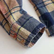 画像10: 〜80's Williams Bay PRINT CHECK FLANNEL SHIRT (10)