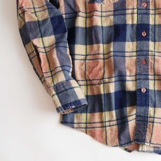 画像4: 〜80's Williams Bay PRINT CHECK FLANNEL SHIRT (4)