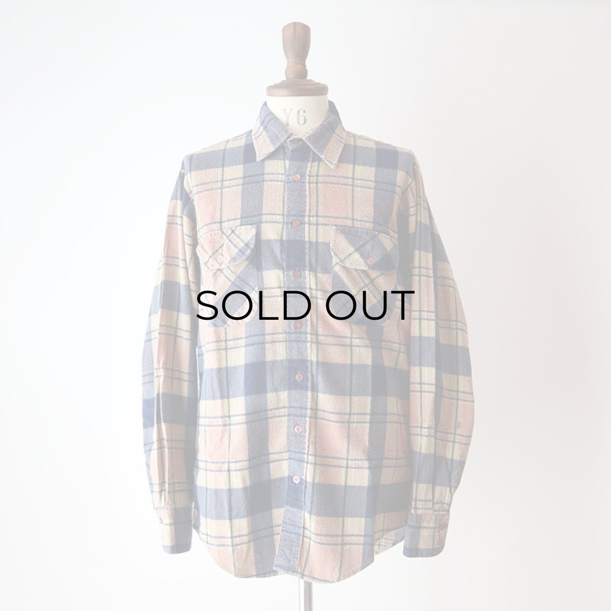 画像12: 〜80's Williams Bay PRINT CHECK FLANNEL SHIRT (12)