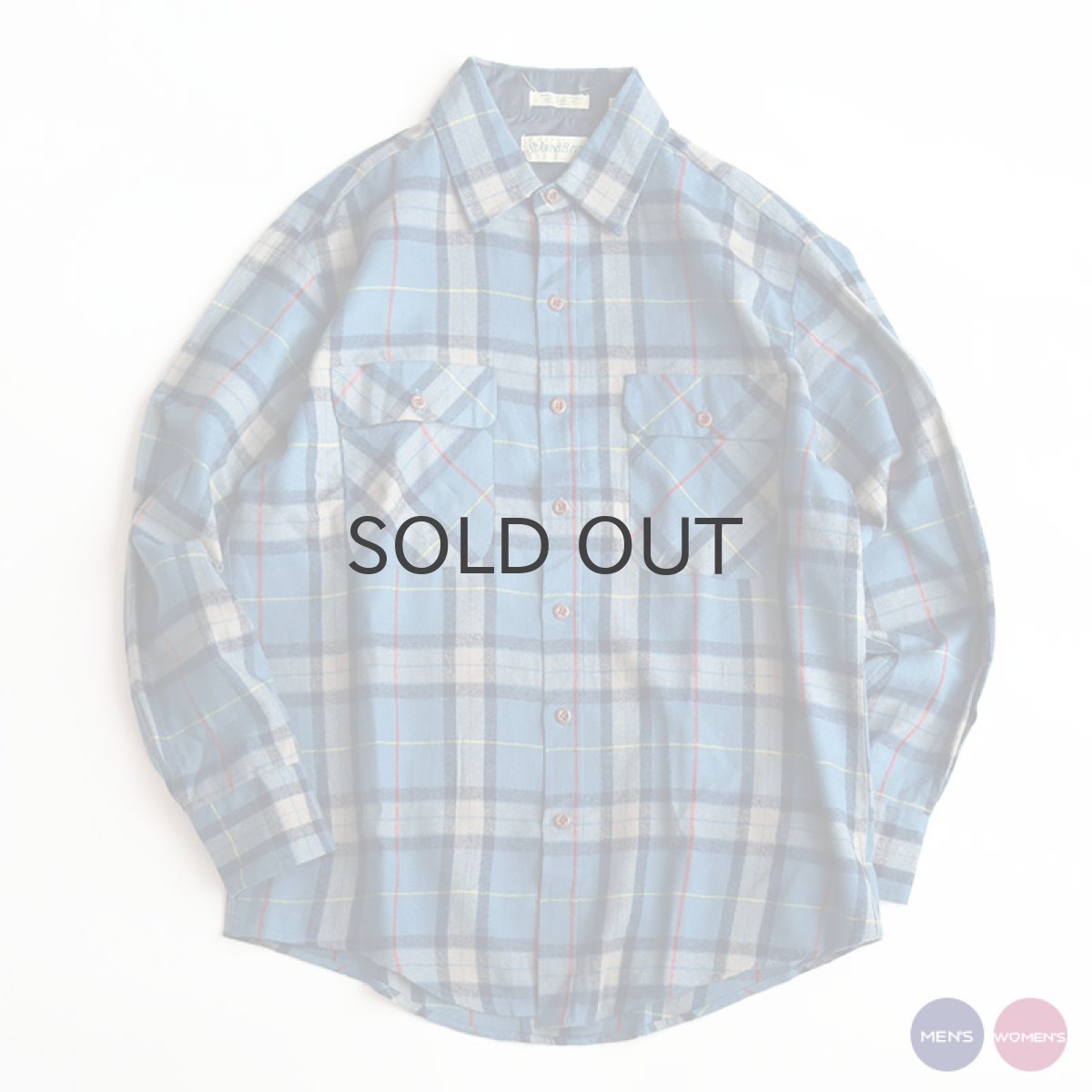 画像1: 80's ST. JOHN'S BAY ACRYLIC CHECK SHIRT (1)