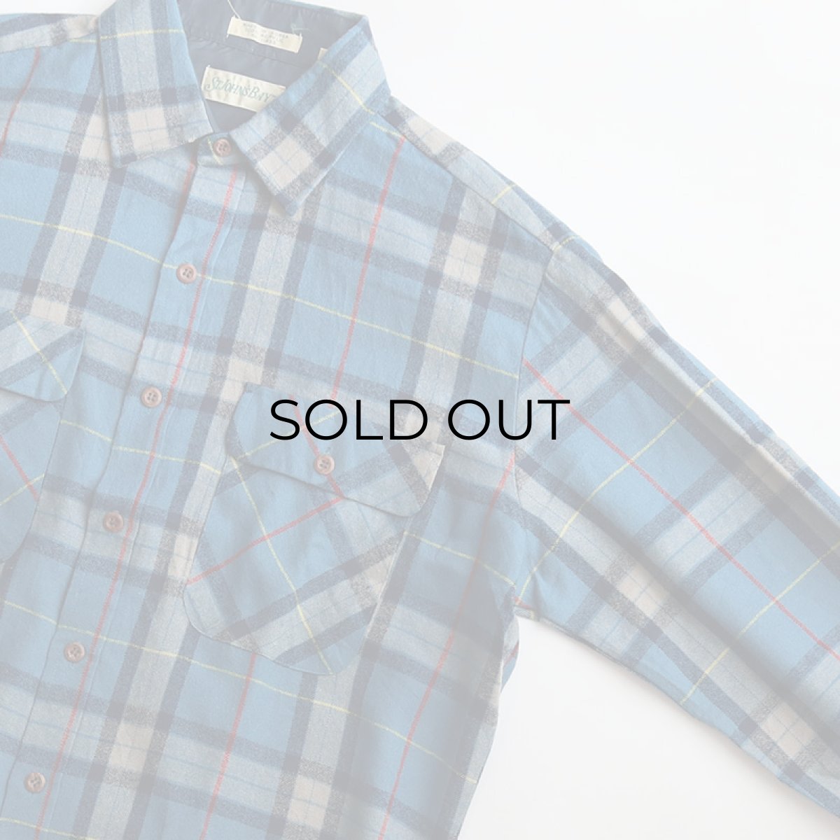 画像4: 80's ST. JOHN'S BAY ACRYLIC CHECK SHIRT (4)