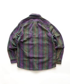 画像2: 〜90's FIVE BROTHER COTTON CHECK HEAVY FLANNEL SHIRT (2)