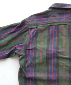 画像5: 〜90's FIVE BROTHER COTTON CHECK HEAVY FLANNEL SHIRT (5)