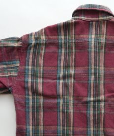画像5: 〜90's ST. JOHN'S BAY COTTON CHECK HEAVY FLANNEL SHIRT "MADE IN USA" (5)