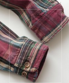 画像9: 〜90's ST. JOHN'S BAY COTTON CHECK HEAVY FLANNEL SHIRT "MADE IN USA" (9)