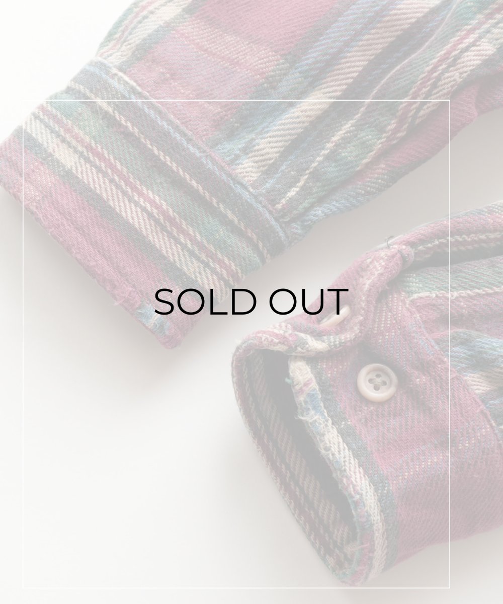 画像10: 〜90's ST. JOHN'S BAY COTTON CHECK HEAVY FLANNEL SHIRT "MADE IN USA" (10)