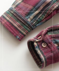 画像10: 〜90's ST. JOHN'S BAY COTTON CHECK HEAVY FLANNEL SHIRT "MADE IN USA" (10)