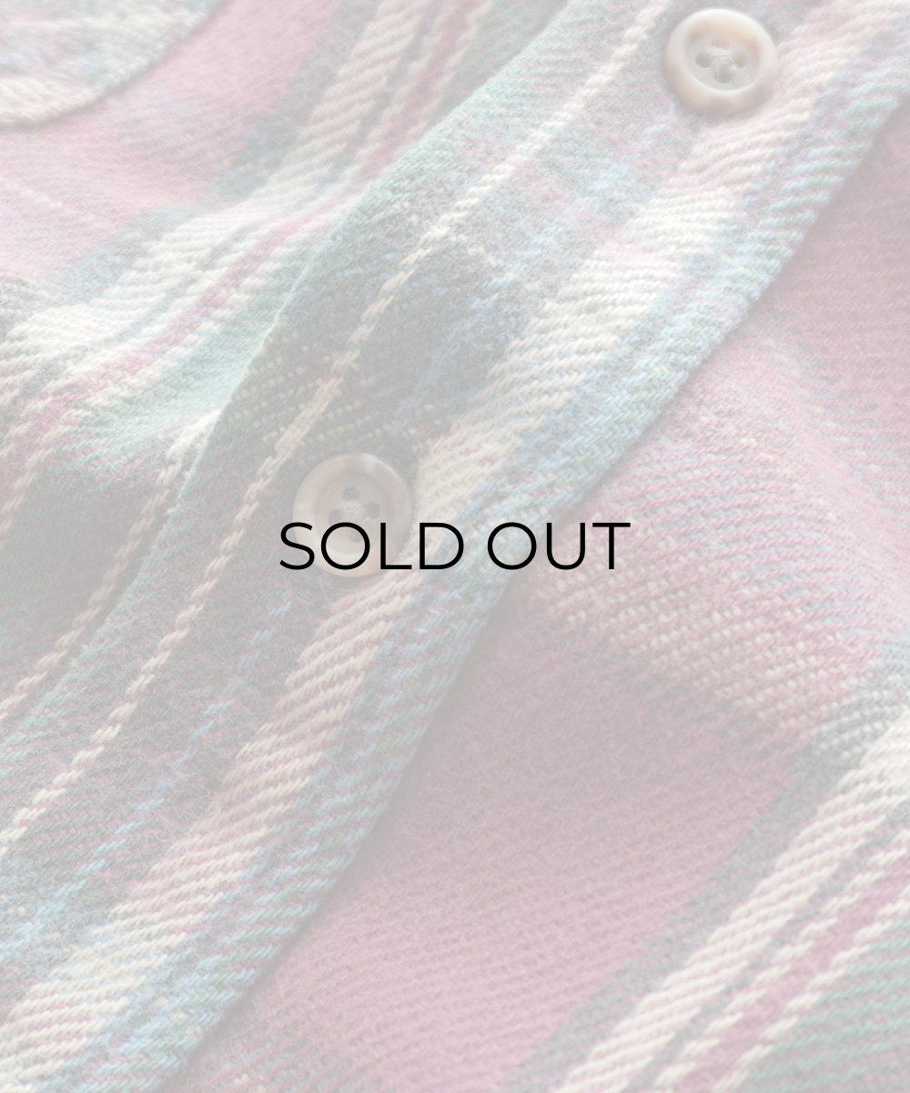 画像7: 〜90's ST. JOHN'S BAY COTTON CHECK HEAVY FLANNEL SHIRT "MADE IN USA" (7)