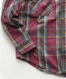 画像3: 〜90's ST. JOHN'S BAY COTTON CHECK HEAVY FLANNEL SHIRT "MADE IN USA" (3)