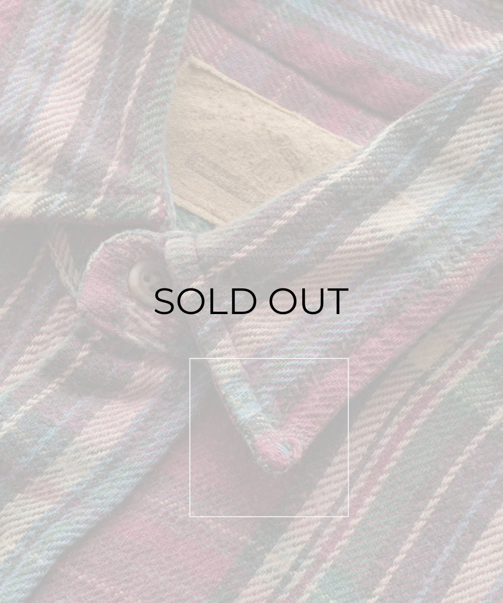 画像8: 〜90's ST. JOHN'S BAY COTTON CHECK HEAVY FLANNEL SHIRT "MADE IN USA" (8)