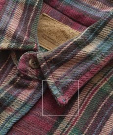 画像8: 〜90's ST. JOHN'S BAY COTTON CHECK HEAVY FLANNEL SHIRT "MADE IN USA" (8)