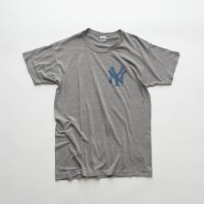 画像1: 80's Champion COTTON POLYESTER PRINT S/S TEE "NY" "MADE IN USA" (1)