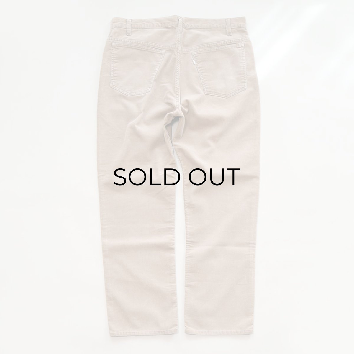 画像4: OLD LEVI'S 519 CORDUROY PANTS 【BEIGE  W37 程度】 (4)