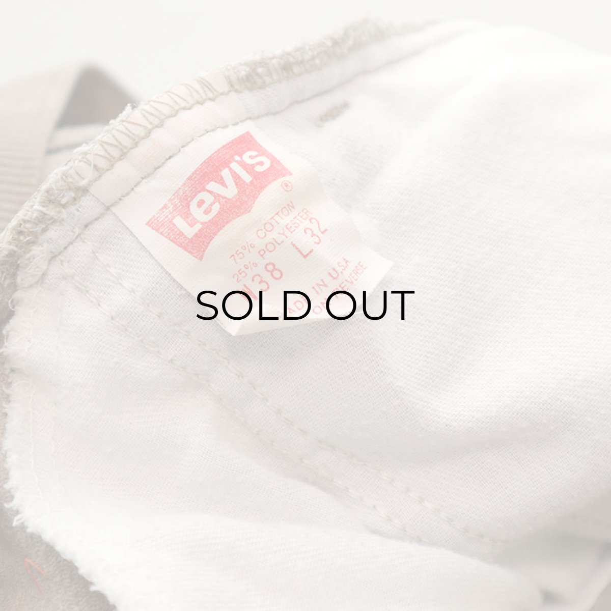 画像9: OLD LEVI'S 519 CORDUROY PANTS 【BEIGE  W37 程度】 (9)