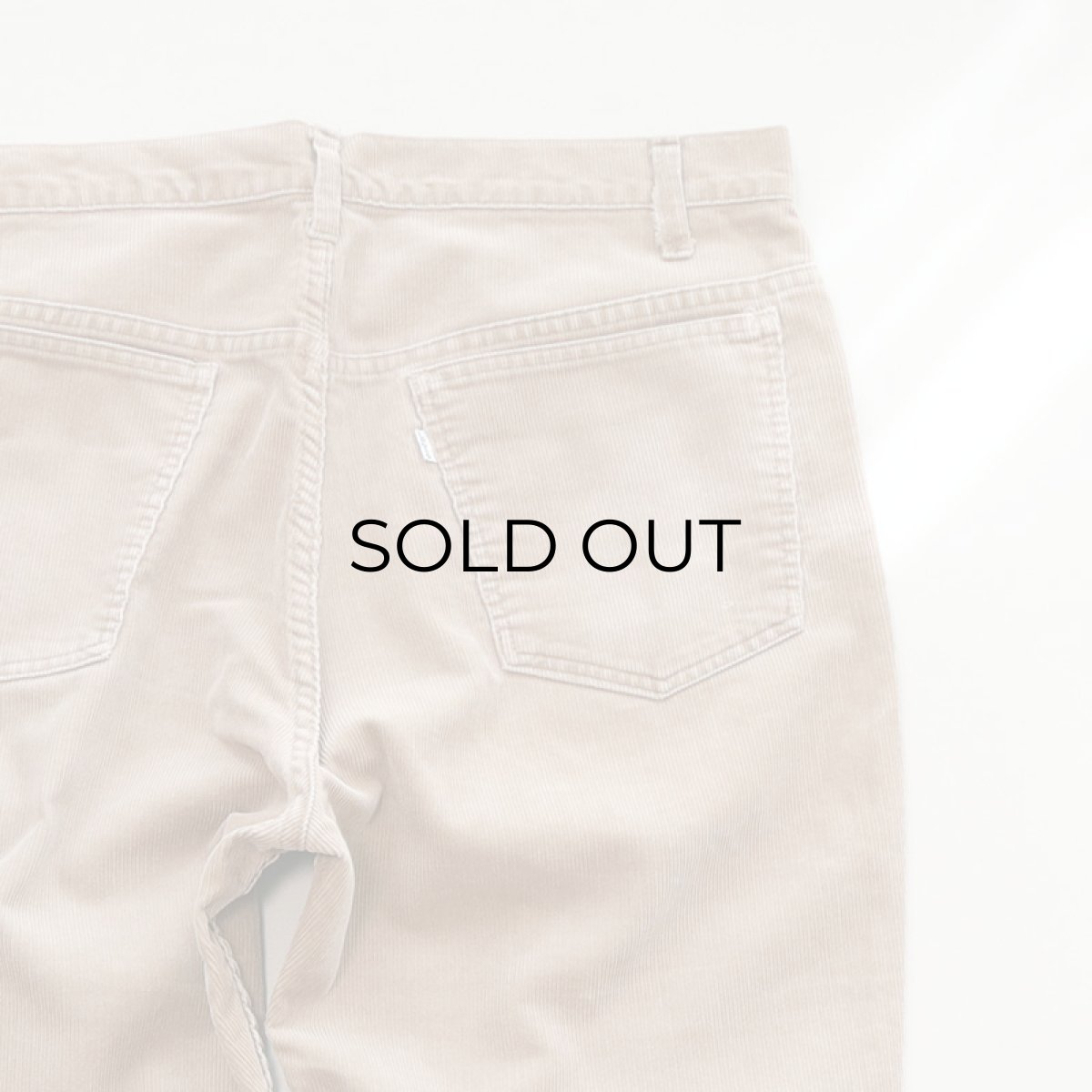 画像7: OLD LEVI'S 519 CORDUROY PANTS 【BEIGE  W37 程度】 (7)