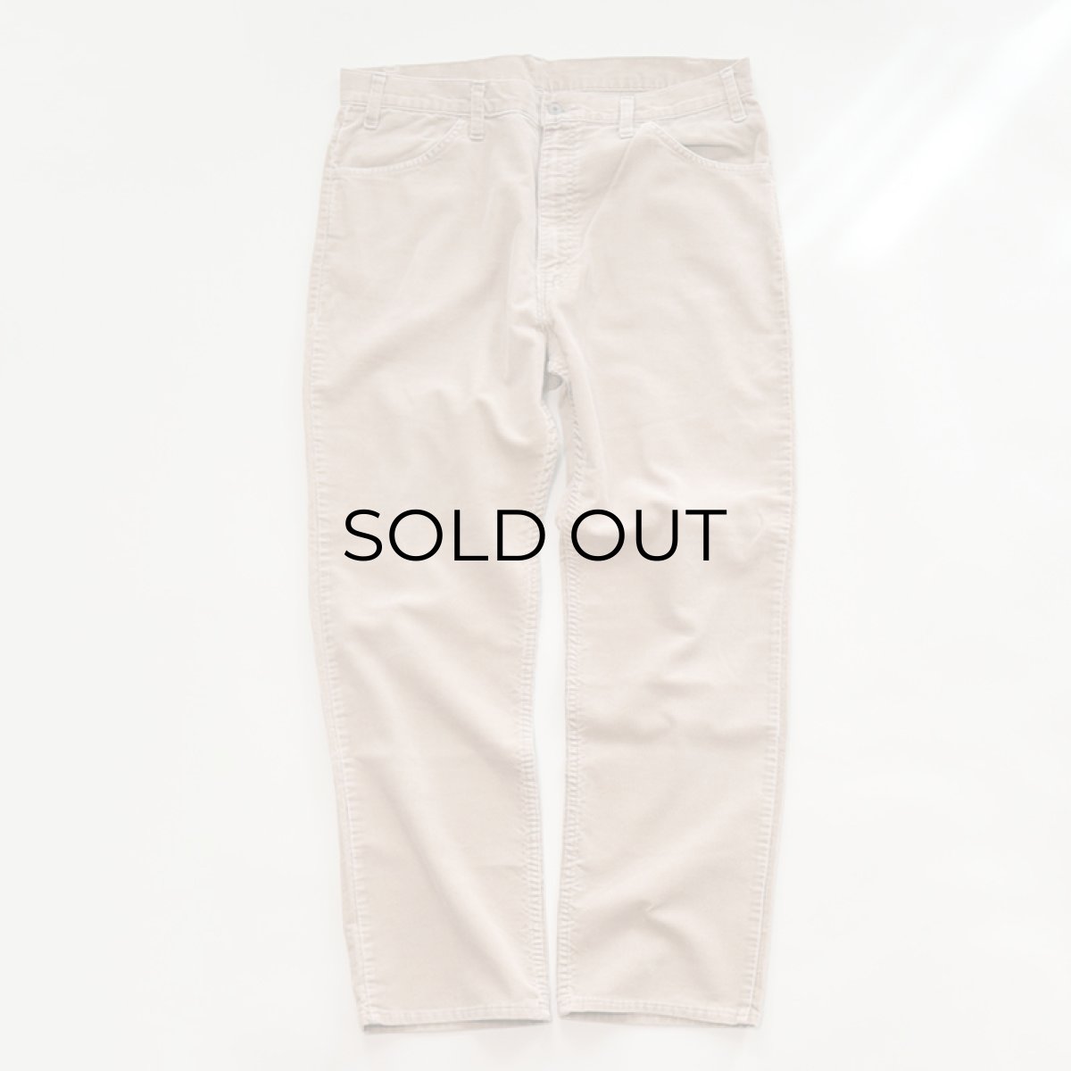 画像2: OLD LEVI'S 519 CORDUROY PANTS 【BEIGE  W37 程度】 (2)