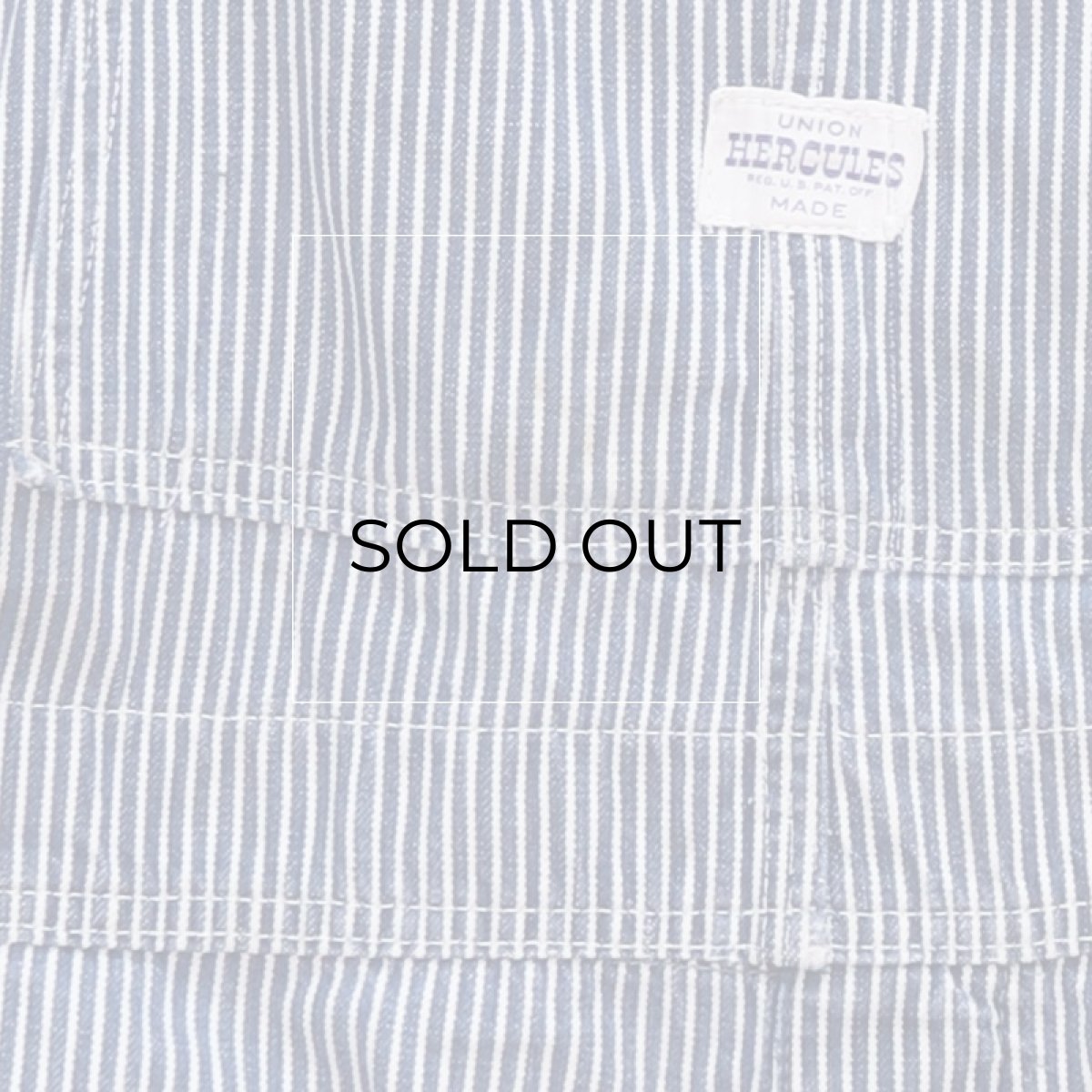 画像9: 50's-60's HERCULES COTTON HICKORY STRIPE OVERALL (9)