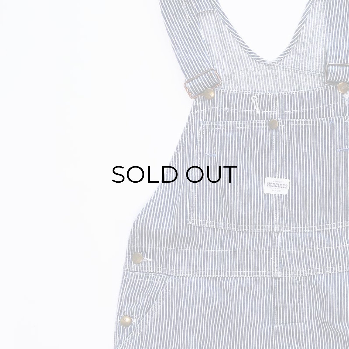 画像3: 50's-60's HERCULES COTTON HICKORY STRIPE OVERALL (3)