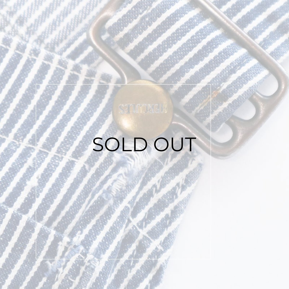 画像10: 50's-60's HERCULES COTTON HICKORY STRIPE OVERALL (10)