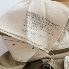 画像6: 〜50's US ARMY M-45 KHAKI COTTON TROUSERS【W36 程度】 (6)