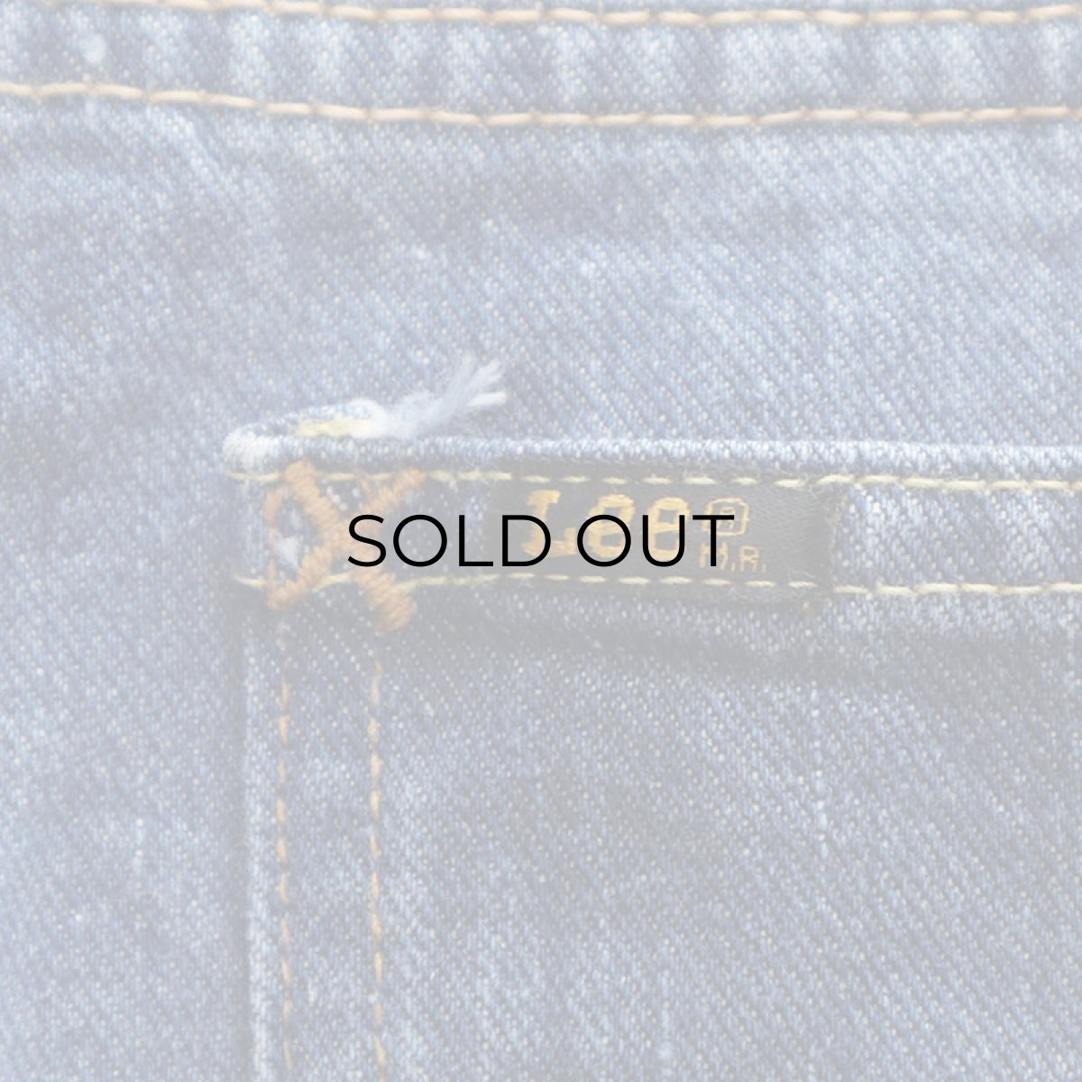 画像14: 〜80's Lee RIDER COTTON DENIM BOOTS CUT FLARE PANTS (14)