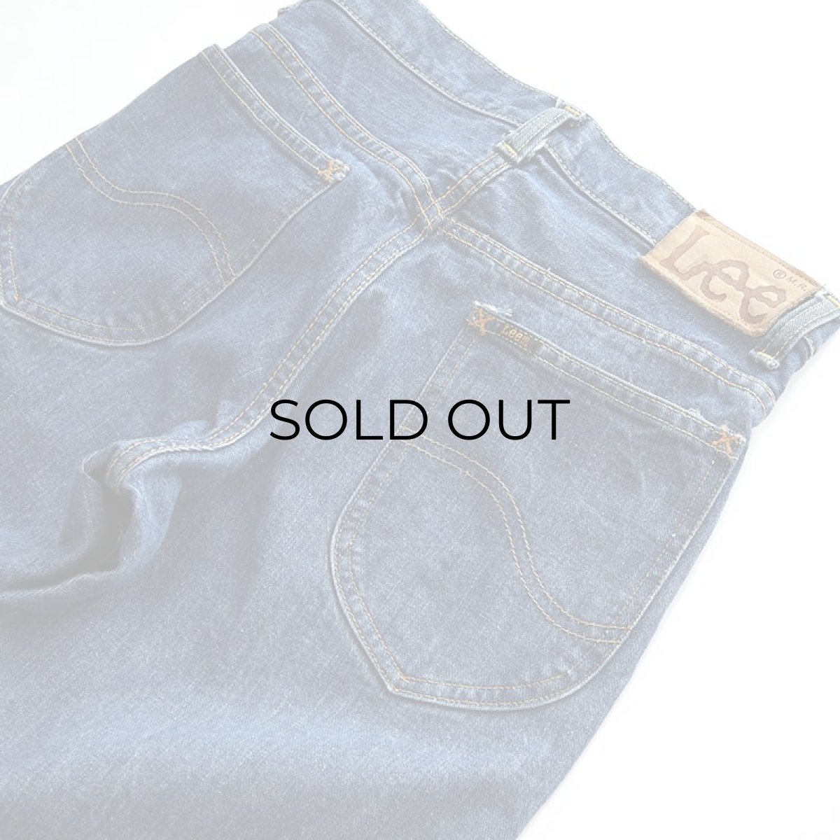 画像12: 〜80's Lee RIDER COTTON DENIM BOOTS CUT FLARE PANTS (12)