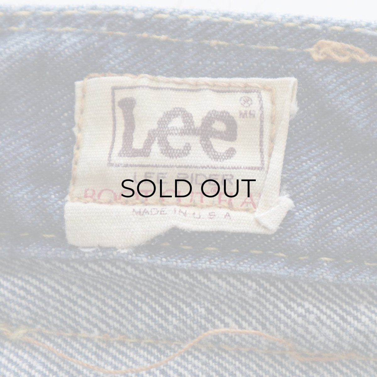 画像9: 〜80's Lee RIDER COTTON DENIM BOOTS CUT FLARE PANTS (9)