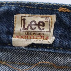 画像9: 〜80's Lee RIDER COTTON DENIM BOOTS CUT FLARE PANTS (9)