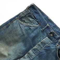 画像4: 40's UNKNOWN BRAND DENIM PAINTER PANTS "BLACK CHAMBRAY POCKET" (4)