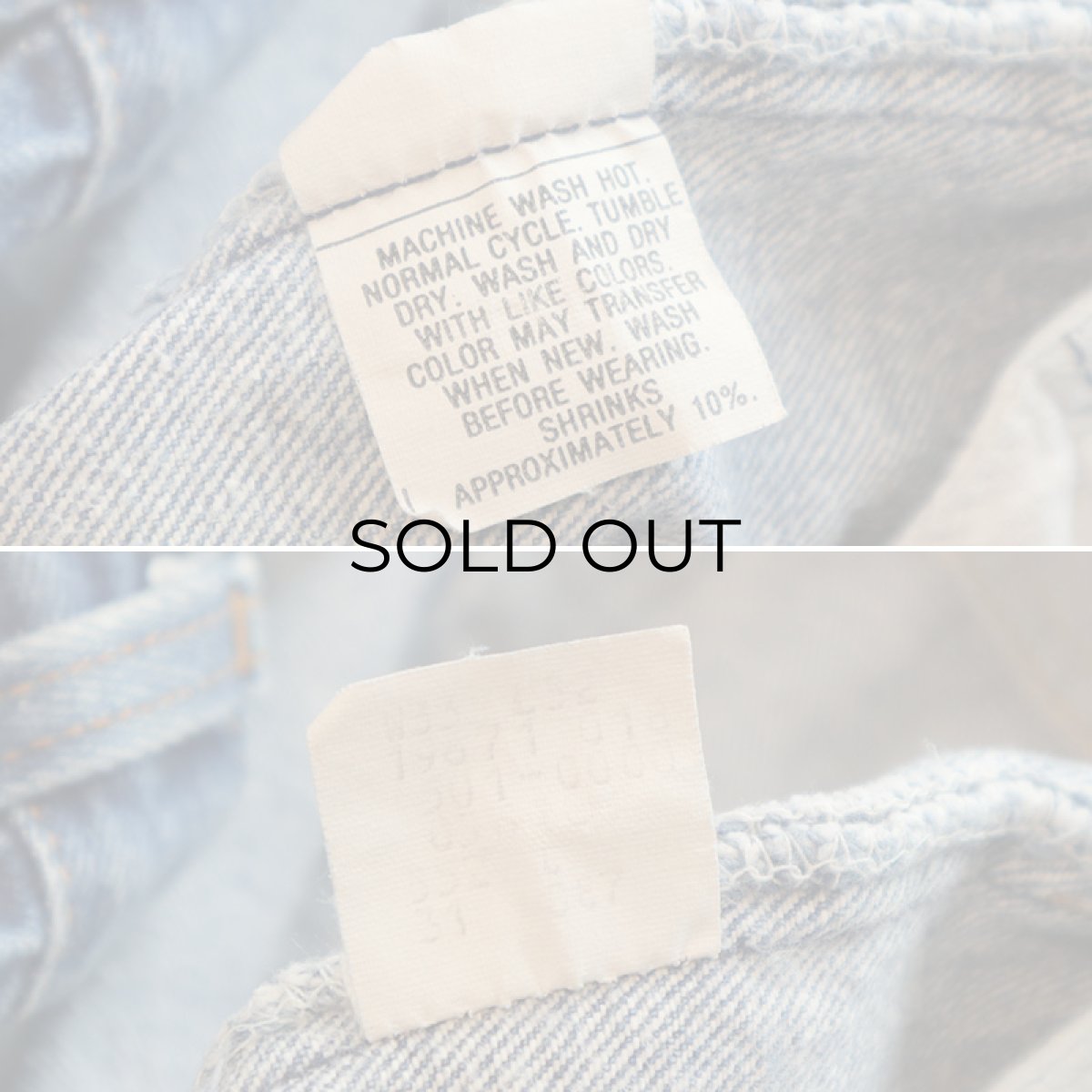 画像10: LEVI'S 501 DENIM PANTS "made in USA" 【W32 程度】 (10)