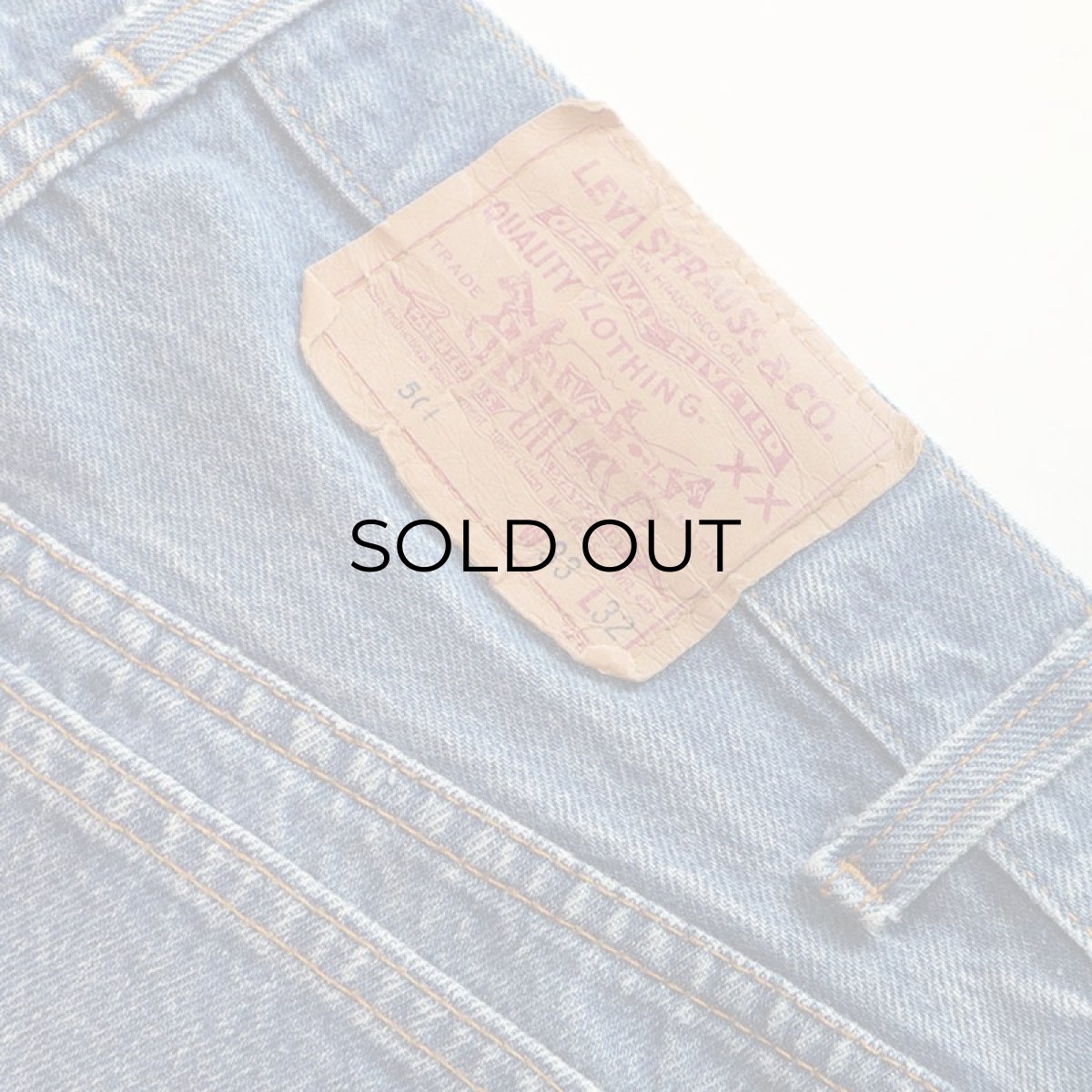 画像7: LEVI'S 501 DENIM PANTS "made in USA" 【W32 程度】 (7)