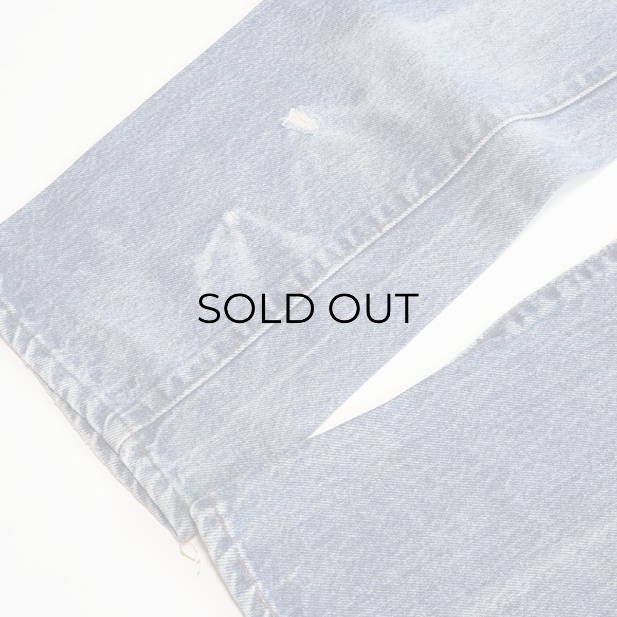 画像6: OLD LEVI'S 505 DENIM PANTS "INSEAM SINGLE" 【W30程度】 (6)