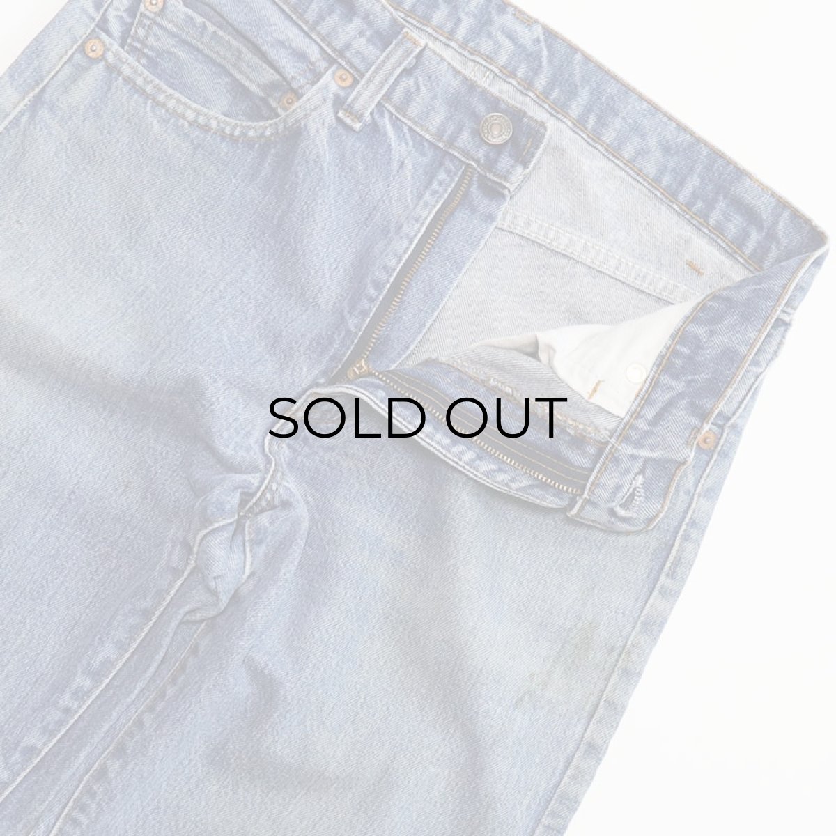 画像4: OLD LEVI'S 505 DENIM PANTS "INSEAM SINGLE" 【W30程度】 (4)