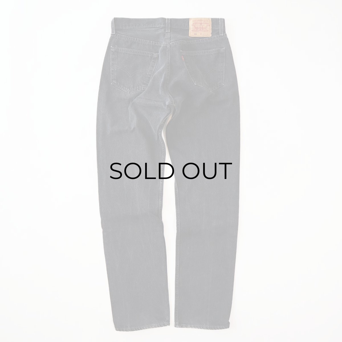 画像4: LEVI'S 501 BLACK DENIM PANTS "made in USA" 【W33程度】 (4)