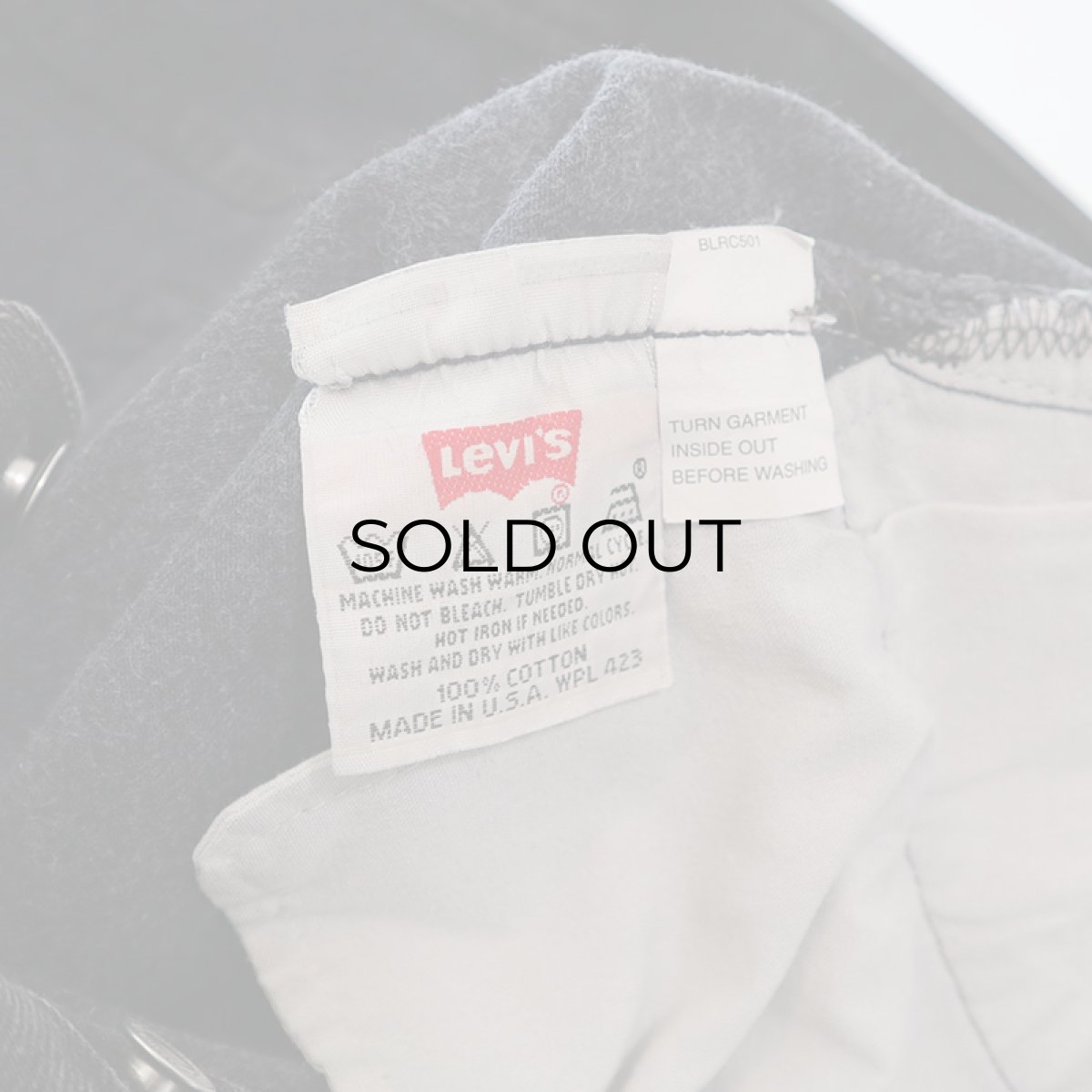画像9: LEVI'S 501 BLACK DENIM PANTS "made in USA" 【W33程度】 (9)