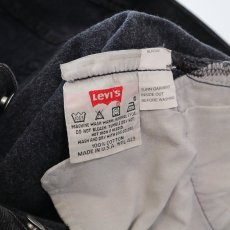 画像9: LEVI'S 501 BLACK DENIM PANTS "made in USA" 【W33程度】 (9)