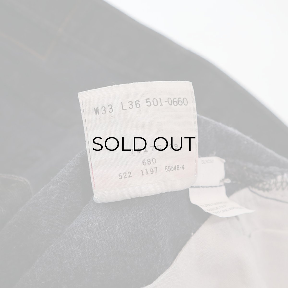画像10: LEVI'S 501 BLACK DENIM PANTS "made in USA" 【W33程度】 (10)