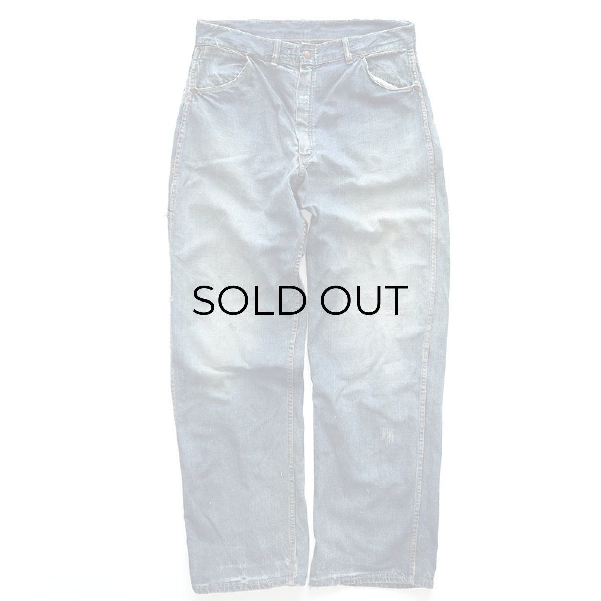 画像1: 〜50's UNKNOWN BRAND DENIM PAINTER PANTS (1)