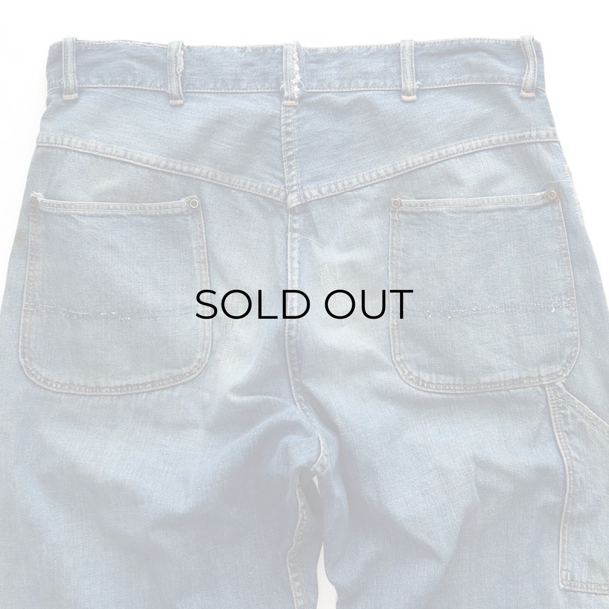 画像13: 〜50's UNKNOWN BRAND DENIM PAINTER PANTS (13)