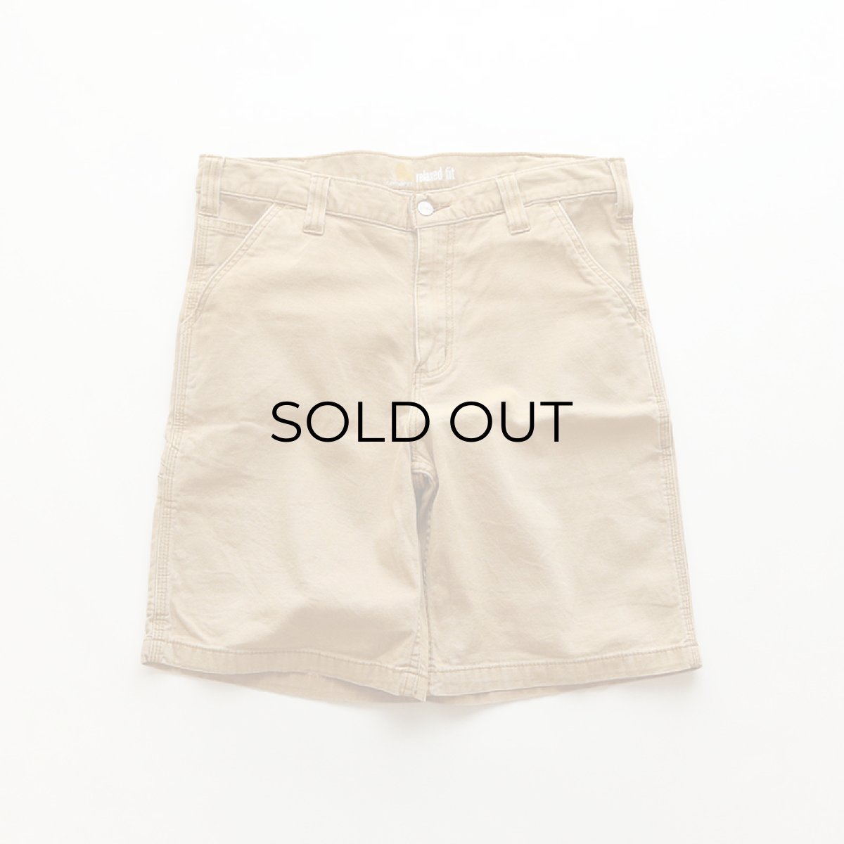 画像2: Carhartt STRETCH DUCK CARPENTER SHORTS 【W35 程度】 (2)