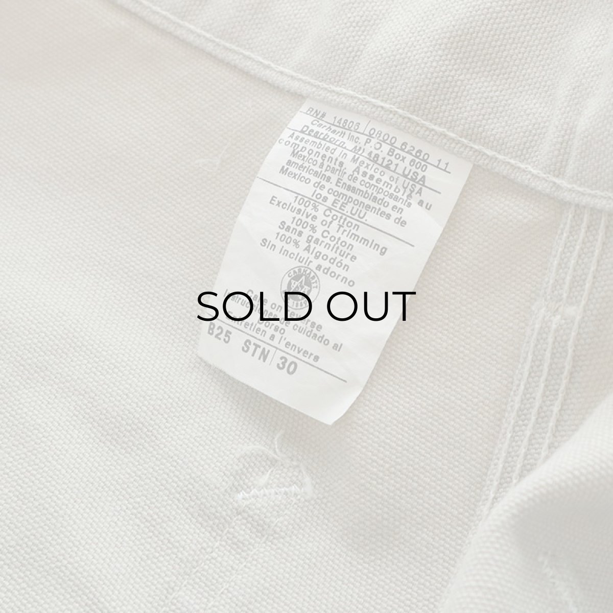 画像7: Carhartt COTTON DUCK CARPENTER SHORTS 【W31 程度】 (7)