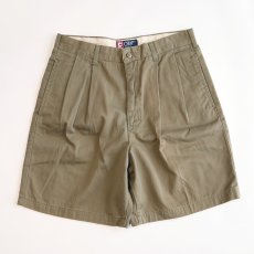 画像2: CHAPS RALPH LAUREN COTTON TWILL TUCK SHORTS "DEADSTOCK" 【W31 程度】 (2)