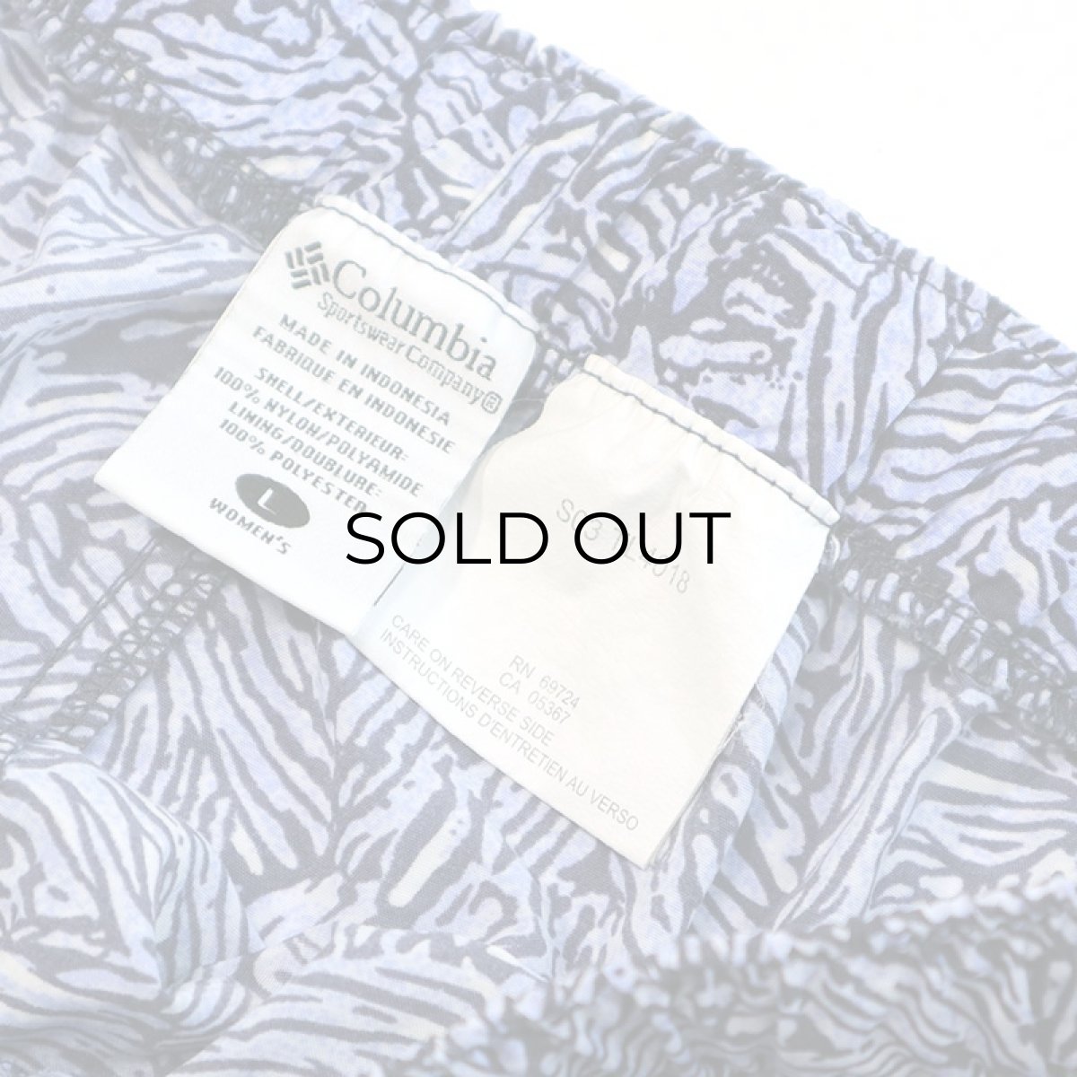 画像7: 90's Columbia NYLON ALL OVER PATTERN SWIM SHORTS (7)