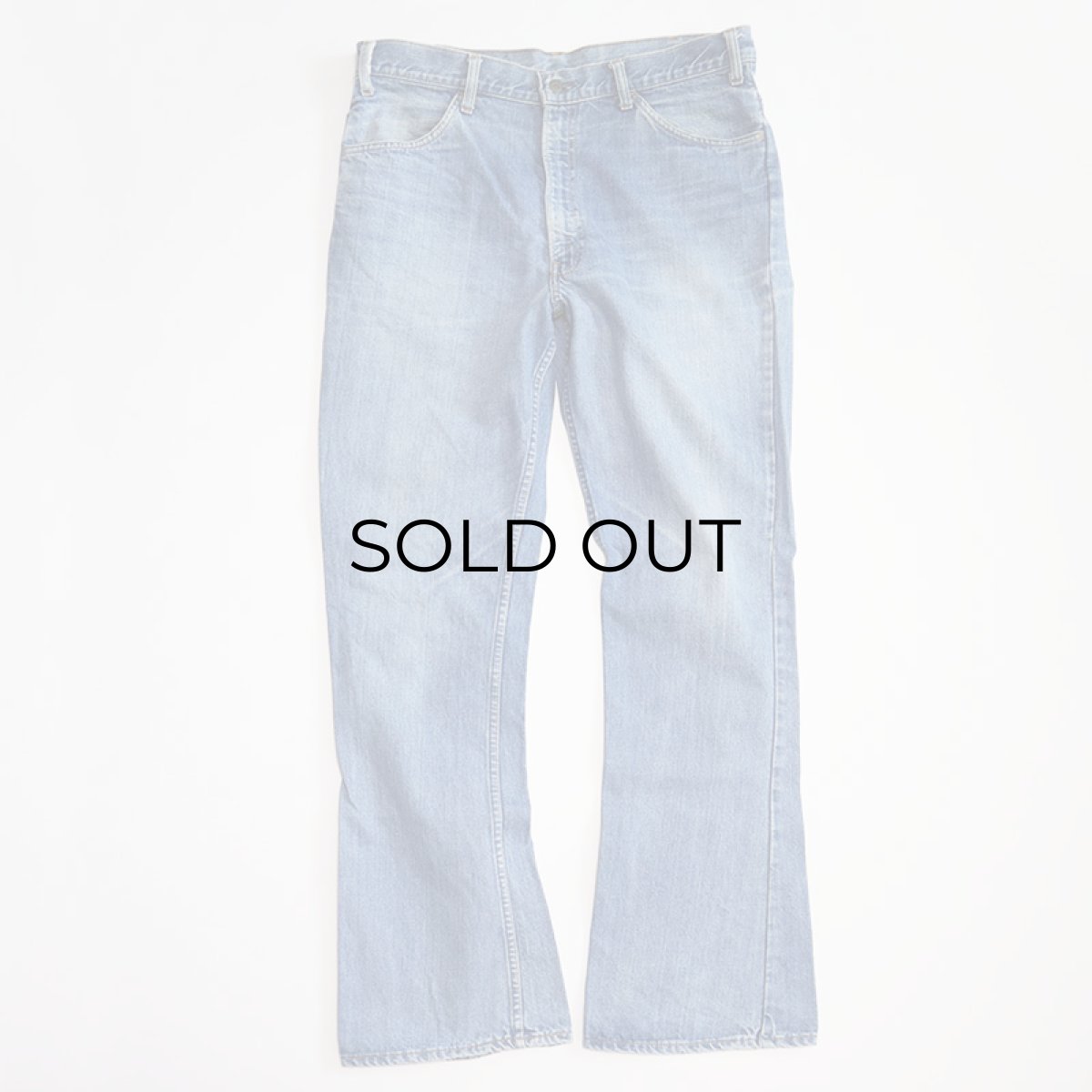画像2: OLD LEVI'S 646 DENIM FLARE PANTS 【W36程度】 (2)