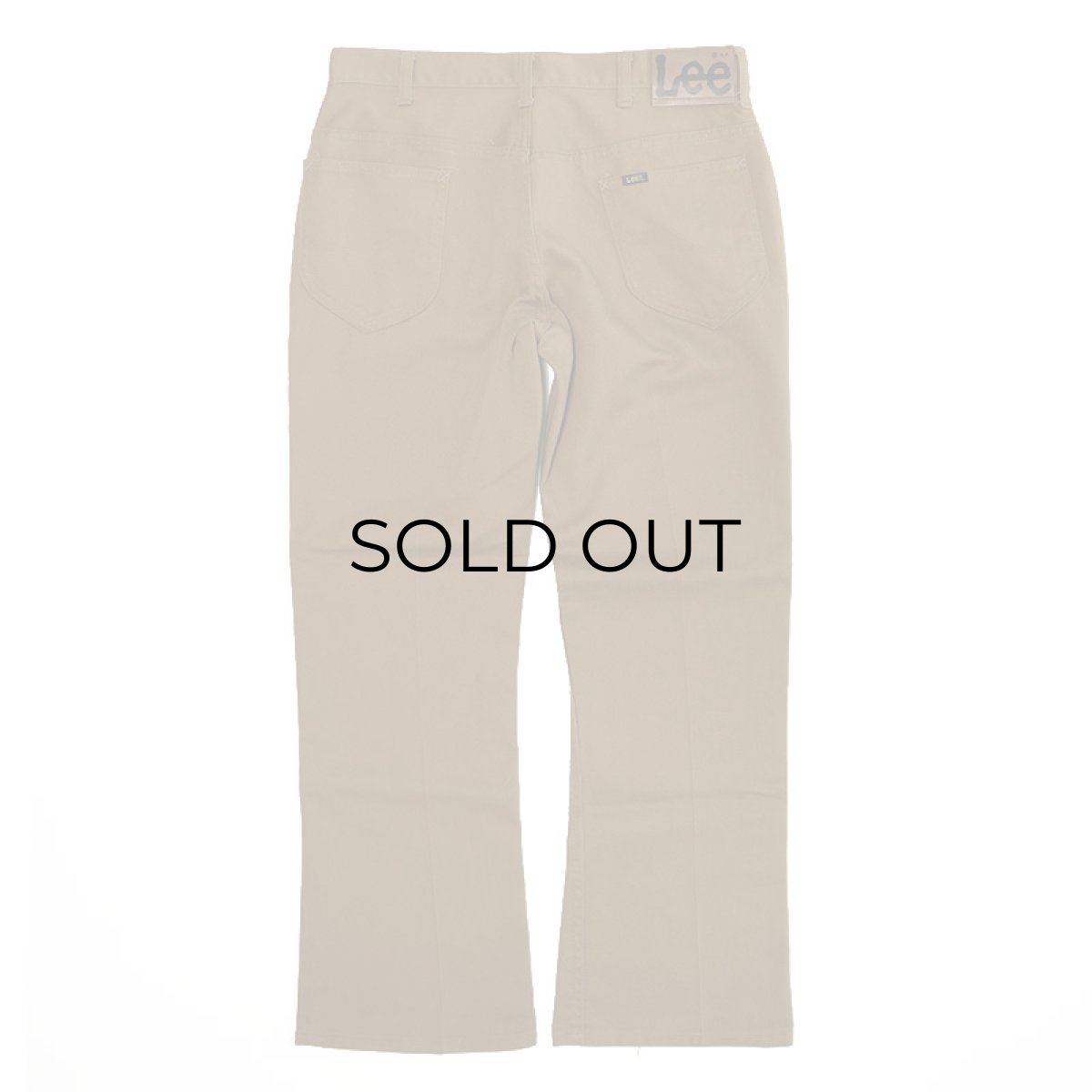 画像2: 〜80's Lee 200 COTTON POLYESTER TWILL BOOTS CUT PANTS "made in USA" (2)