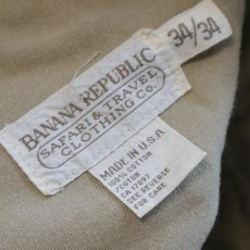 画像7: 80's BANANA REPUBLIC COTTON TWILL TUCK PANTS (7)